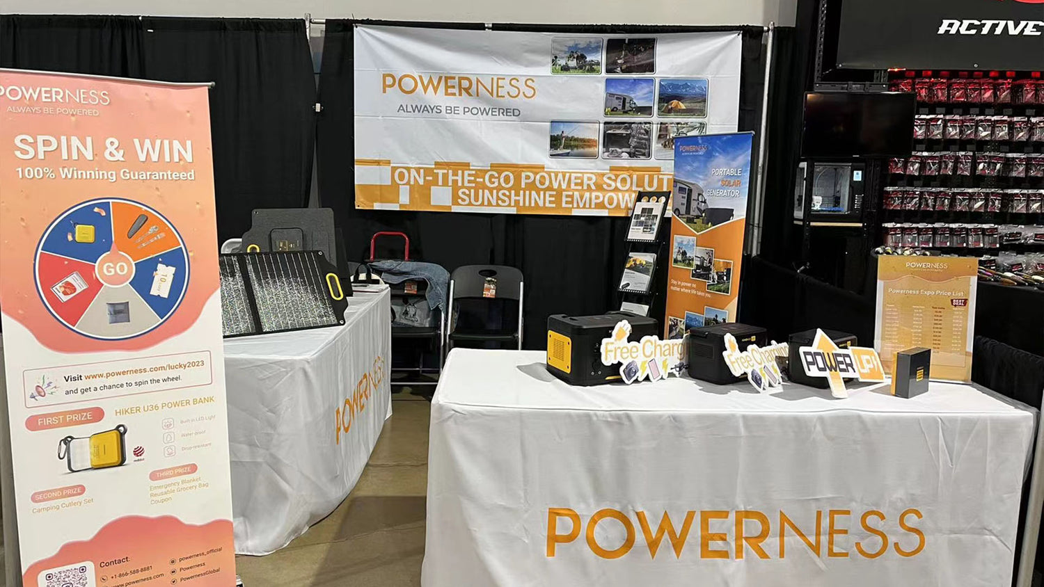 Powerness beeindruckt Outdoor-Enthusiasten auf zwei Shows in Kalifornien