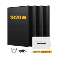 BLUETTI Balco 260 All-in-one Solarspeicher, mit 4 x 455W Solarmodule