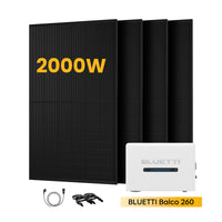 BLUETTI Balco 260 All-in-one Solarspeicher, mit 4 x 500W Solarmodule