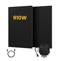 Growatt Balkonkraftwerk Set, 900/1000Wp Bifaziale Solarmodule, 800W Wechselrichter Sonderangebot