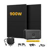 2048Wh Batterie Speicher + 2 x 450W Bifaziale Solarmodule + 800W Wechselrichter / Selbstabholung