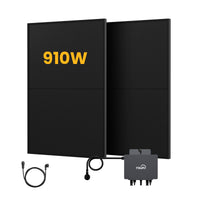 Powerness Balkonkraftwerk Set, 900/1000Wp Bifaziale Solaranlage, 800W TSUN TSOL-MX800Lite Wechselrichter, Sonderangebot
