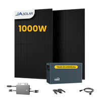 TSUN DCU2000Lite Solarspeicher für Balkonkraftwerke, mit 2 x 500W JA Solar Bifaziale Solarmodule & 800W Mikro‑Wechselrichter, by Powerness