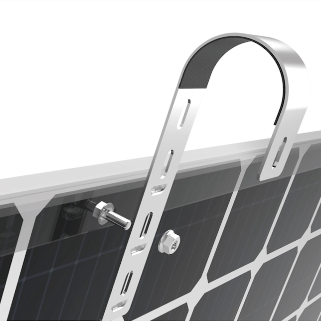 Powerness Aufständerung Solarmodul Halterung Balkonkraftwerk für Balkon Haken